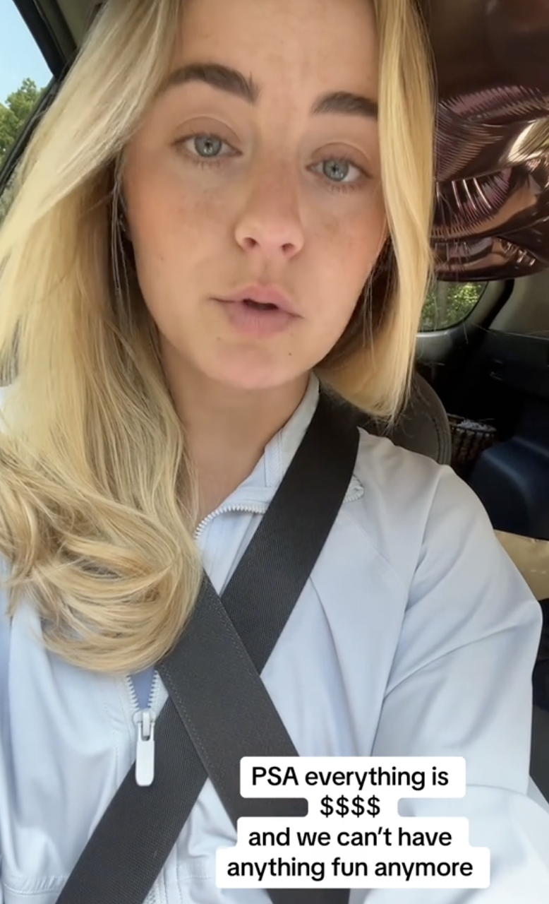 woman talking to tiktok viewers